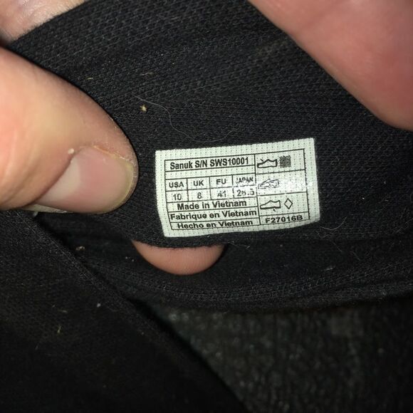 Sanuk classic black yoga mat sandals - Picture 3 of 3